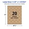 Avery Kraft Brown Hexagon Labels with Sure Feed, 1-1/2" x 1-47/54"